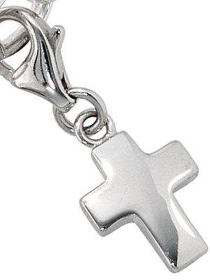 SIGO Einhänger Charm Kreuz 925 Sterling Silber rhodiniert