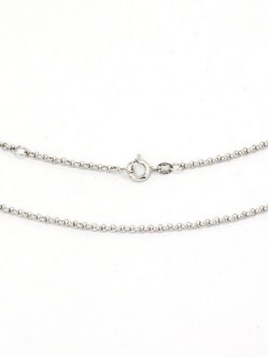 SIGO Premium Schmuck-Kette 1,5 mm, 45 cm / 42,5 cm, 925 Silber rhodiniert