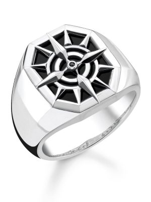 Thomas Sabo Ring - Kompass schwarz - TR2274-641-11