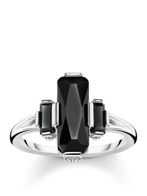 Thomas Sabo Ring - Schwarze Steine - TR2267-641-11