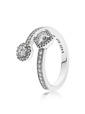 Pandora Ring - Abstrakte Eleganz - 191031CZ silber