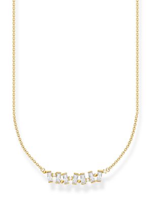 Thomas Sabo Halskette - Weiße Steine Gold - KE2095-414-14-L45V gold