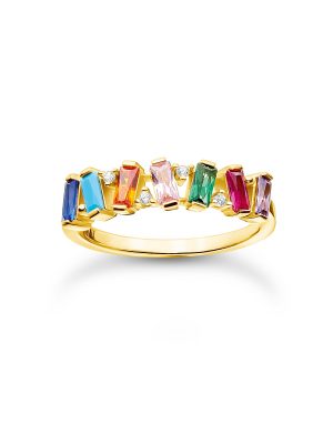 Thomas Sabo Ring - Bunte Steine Gold - TR2346-488-7 gold