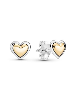 Pandora Ohrringe - Domed Golden Heart - 299389C00 gold