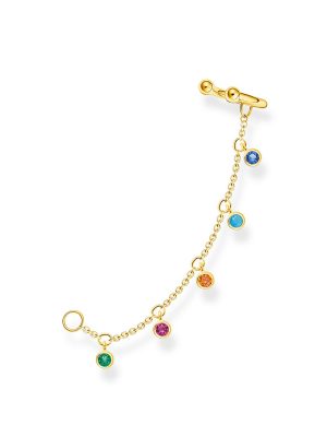 Thomas Sabo Ohrklemme - Bunte Steine - EC0025-488-7 gold