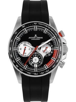 Jacques Lemans Herrenuhr im SALE Chronograph 1-2127A, Grau, EAN: 4040662164678