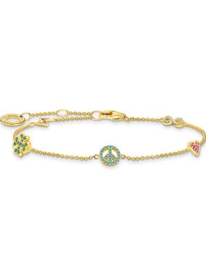 Thomas Sabo Armband - Symbole Bunt - A2039-488-7-L19V gold