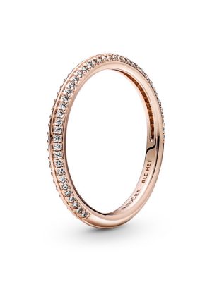 Pandora Ring - 56 Zirkonia, Metall roségold