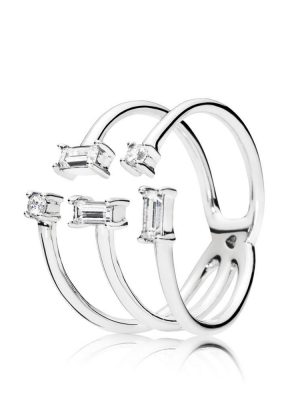 Pandora Ring - Shards of Sparkle - 197527CZ Damen silber