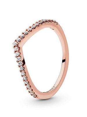 Pandora Ring - Wishbone - 186316CZ roségold