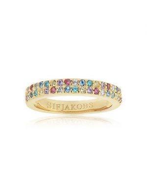 SIF Jakobs Ring - 56 925 Silber vergoldet, Zirkonia gold