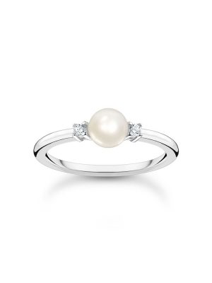 Thomas Sabo Ring - 58 925 Silber, Süßwasserperle, Zirkonia silber