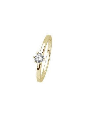 XENOX Ring - XS7383G 925 Silber vergoldet, Zirkonia gold