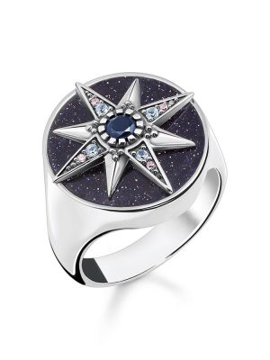 Thomas Sabo Ring - 50 925 Silber vergoldet, Zirkonia gold