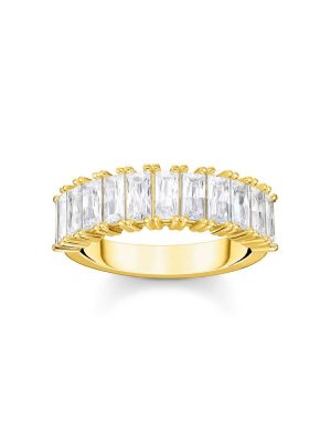 Thomas Sabo Ring - 54 925 Silber vergoldet, Zirkonia gold