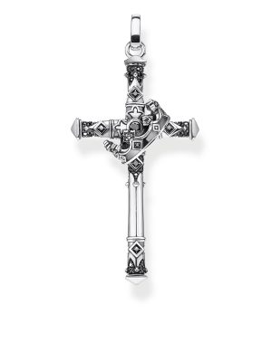 Thomas Sabo Anhänger - Kreuz Krone - PE886-643-11 925 Silber, Edelstein silber