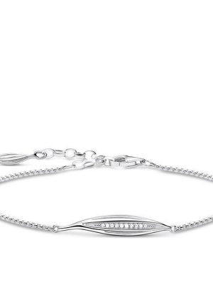 Thomas Sabo Armband - Blatt silber - A1935-051-14-L19V 925 Silber, Zirkonia silber