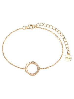 XENOX Armband - Swing - XS2215G 925 Silber vergoldet, Zirkonia gold