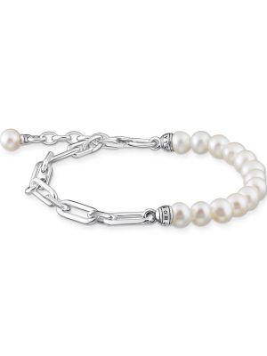 Thomas Sabo Armband - Glieder und Perlen - A2031-167-14-L19V 925 Silber, Süßwasserperle silber