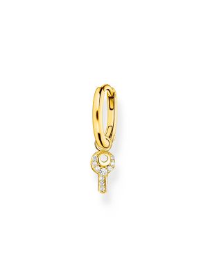 Thomas Sabo Creolen - CR701-414-14 925 Silber vergoldet, Zirkonia gold