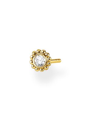 Thomas Sabo Ohrstecker - Blume - H2137-414-14 750 Gold, 925 Silber vergoldet, Zirkonia gold