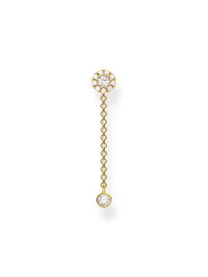 Thomas Sabo Ohrstecker - H2237-414-14 925 Silber vergoldet, Zirkonia gold