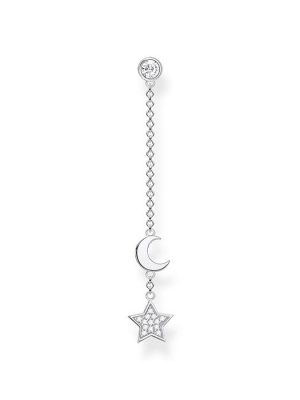 Thomas Sabo Ohrstecker - Stern und Mond - H2151-051-14 925 Silber, Zirkonia silber