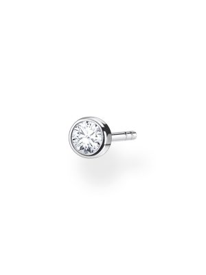 Thomas Sabo Ohrstecker - Weißer Stein - H2136-051-14 925 Silber, Zirkonia silber