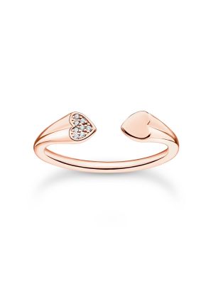 Thomas Sabo Ring - 52 925 Silber vergoldet, Zirkonia roségold