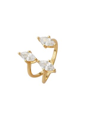 XENOX Ring - XS91207G/54 925 Silber vergoldet, Zirkonia gold