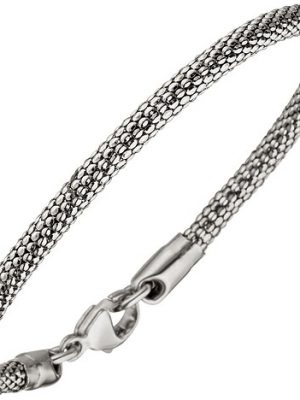 SIGO Armband 925 Sterling Silber rhodiniert 19 cm Silberarmband Karabiner