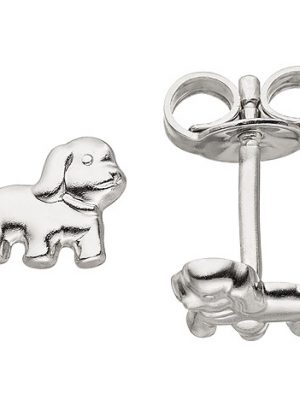 SIGO Ohrstecker Hund 925 Sterling Silber Ohrringe Silberohrringe Hundeohrringe