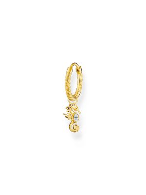 Thomas Sabo Creolen - Creole mit Seepferdchen - CR698-414-14 925 Silber vergoldet gold