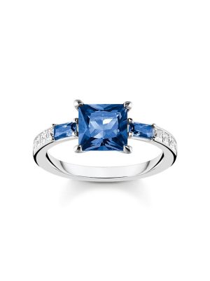 Thomas Sabo Ring - 50 925 Silber, Zirkonia blau