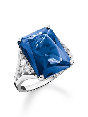 Thomas Sabo Ring - 52 925 Silber, Glas, Zirkonia blau