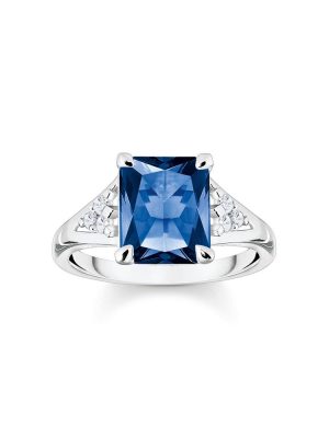 Thomas Sabo Ring - 52 925 Silber blau