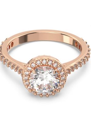 Swarovski Ring - 58 Metall, Swarovski Kristall rosegold