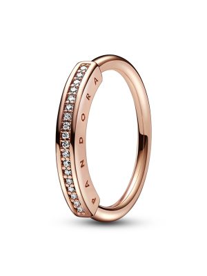 Pandora Ring - 182283C01 925 Silber vergoldet, Zirkonia rosegold