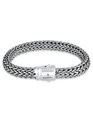 Kuzzoi Armband "Gliederarmband Basic Cool unisex 925 Silber"