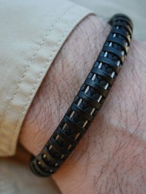 NAHLE Lederarmband "Herren Leder Armband" (1-tlg), aus Echtleder - mit Magnetverschluss für ein bequemes und sicheres verschließen