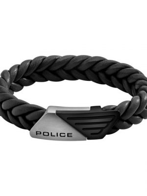 Police Lederarmband "Police PJ26558BLSB/01 Armband Herren Barnhill Leder Edelstahl"