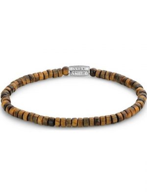 Rebel & Rose Edelstahlarmband "Rebel & Rose Unisex-Armband Edelstahl Tigerauge", Modern