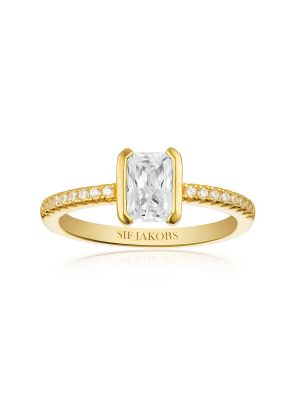 SIF Jakobs Ring - 56 925 Silber vergoldet, Zirkonia gold