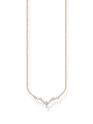 Thomas Sabo Halskette - KE2172-416-14-L45V 925 Silber vergoldet, Zirkonia rosegold