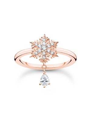 Thomas Sabo Ring - 54 925 Silber vergoldet, Zirkonia rosegold