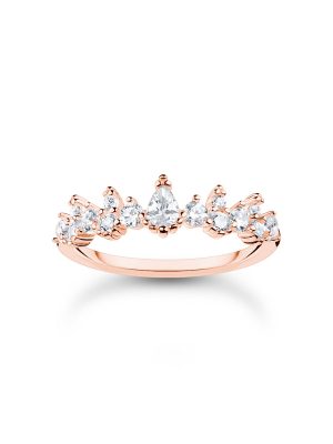 Thomas Sabo Ring - TR2415-416-14 750 Gold, 925 Silber, Zirkonia rosegold