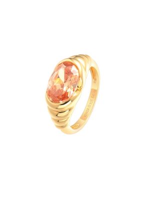 XENOX Ring - XS91373G/54 925 Silber vergoldet, Zirkonia gold