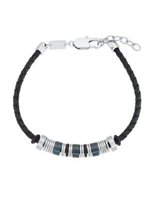 s.Oliver Edelstahlarmband "für Herren, Edelstahl IP Schwarz, Beads" (Armband, 1-tlg)