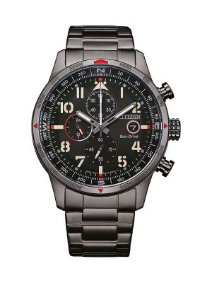 Citizen Chronograph Pilot CA0797-84E Edelstahl