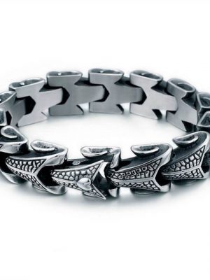 DALMARO.de Edelstahlarmband "Edelstahl Armband IRON HEART" (Edelstahl, Handgefertigt, Stilvoll), Herren Armband inkl. Schmuckschachtel